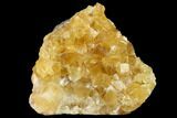 Lustrous, Yellow Calcite Crystal Cluster - Fluorescent! #139750-1